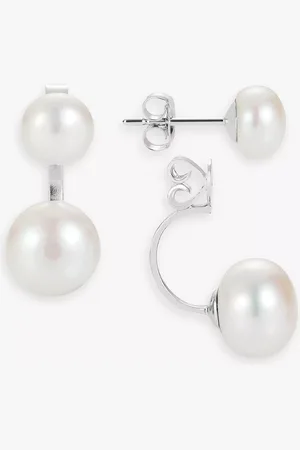 Claudia Bradby Double Pearl Stud Earrings