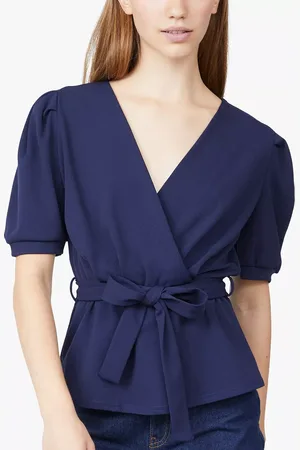 SisterS point Nasa Short Sleeve Wrap Top