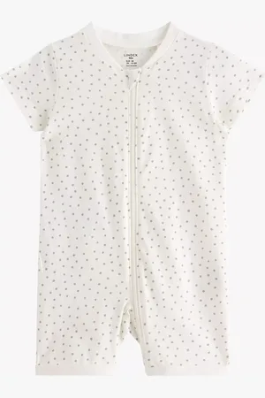 Lindex Baby Organic Cotton Sheep Romper Pyjamas