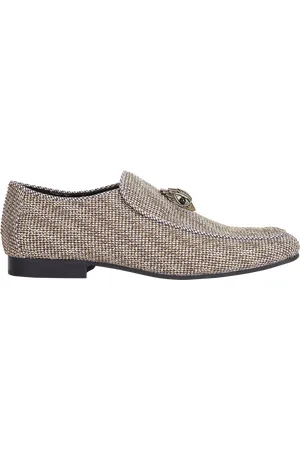 Kurt Geiger Hugh Eagle Head Herringbone Loafers