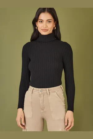 Yumi Ribbed Roll Neck Jumper