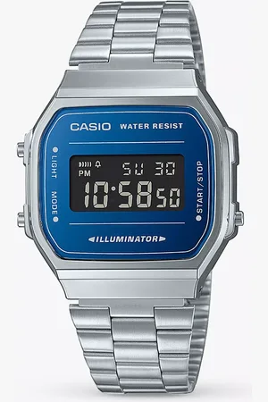 Casio A168WEM-2BEF Unisex Retro Digital Bracelet Strap Watch