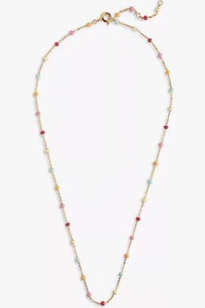 Enamel Lola Chain Necklace