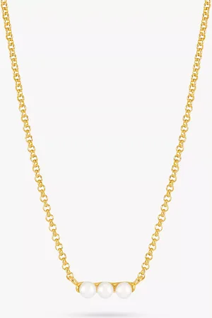 Dower & Hall Triple Freshwater Pearl Necklace