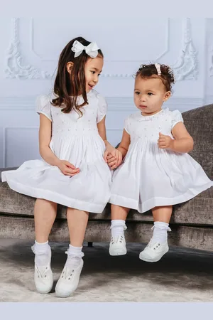 FrenchTrotters Willow Baby Hand Smocked Bodice Dress