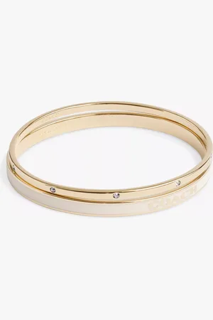Coach Crystal & Enamel Bangle, Pack of 2