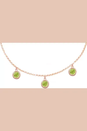 London Road 9ct Rose Gold Round Drop Chain Necklace