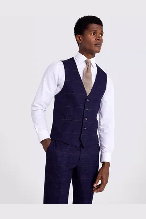 Moss Slim Fit Check Waistcoat