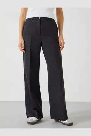 Hush Puppies Emily Linen Blend Wide Leg Trousers