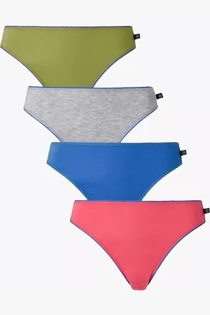British Boxers Bamboo High Leg Knickers, Pack of 4