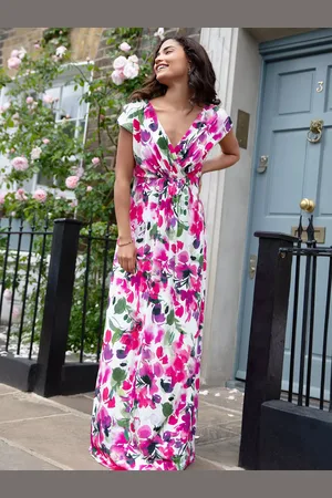 Alie Street Petite Sophia Floral Print Maxi Dress