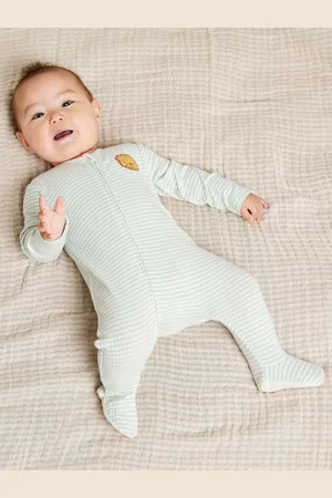 Mini Cuddles Baby Lion Stripe Sleepsuit