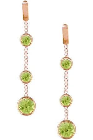 London Road 9ct Rose Gold Pimlico Dew Drop Chain Earrings