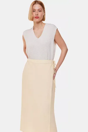 Whistles Linen Wrap Midaxi Skirt