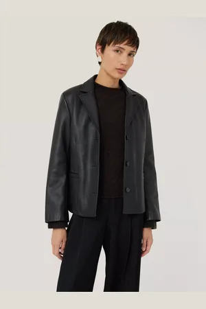 Jigsaw Leather Tailored Blazer