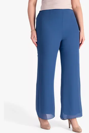 Chesca Jersey Lined Chiffon Trousers