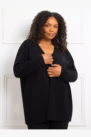 Live Unlimited London Curve Stud Ombre Cardigan