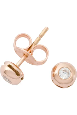 London Road Rose Gold Diamond Stud Earrings