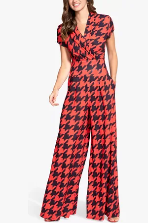 HotSquash Wide Leg Wrap Top Jumpsuit