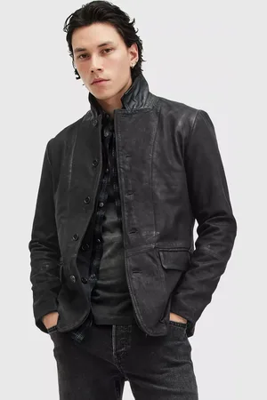 AllSaints Survey Leather Blazer