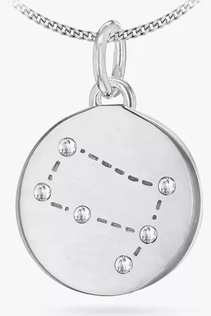 IBB Personalised Gemini Star Sign Disc Pendant Necklace