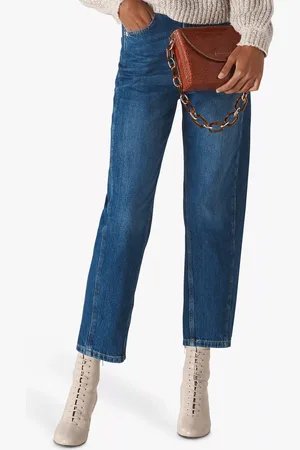 Whistles High Waist Barrel Leg Jeans