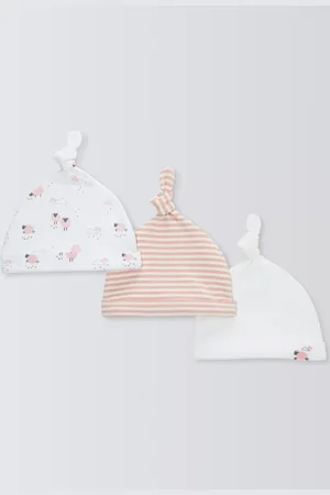 John Lewis Baby Sheep Hat, Pack of 3