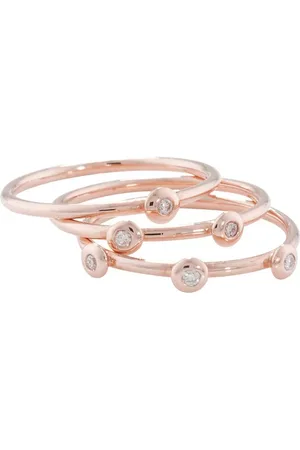 London Road 9ct Portobello Raindrop Stack Ring, M