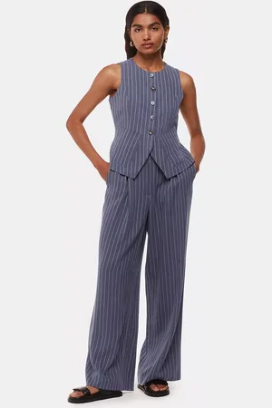 Whistles Petite Lottie Pinstripe Waistcoat