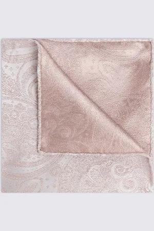 Moss Silk Paisley Pocket Square