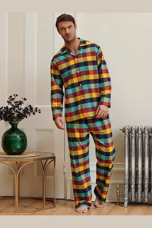 British Boxers Check Brushed Cotton Pyjama Set