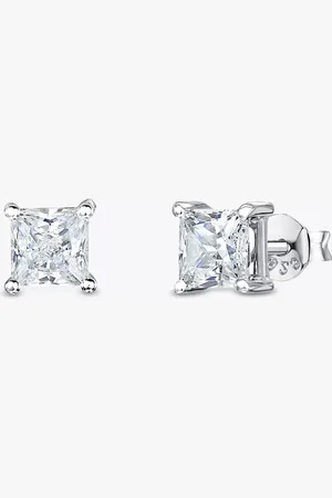 JOOLS by Jenny Brown Cubic Zirconia Small Square Stud Earrings