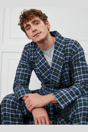 British Boxers Tartan Brushed Cotton Dressing Gown