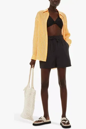 Whistles Nicola Elasticated Waist Plain Shorts