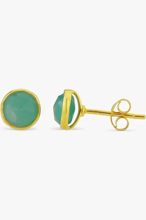 Auree Savanne Amazonite Stud Earrings