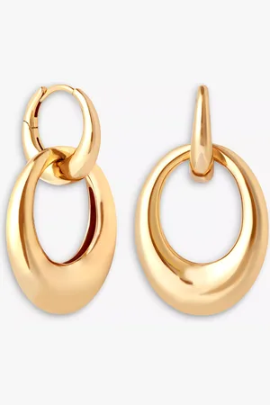 Astrid & Miyu Dome Connection Link Hoop Earrings