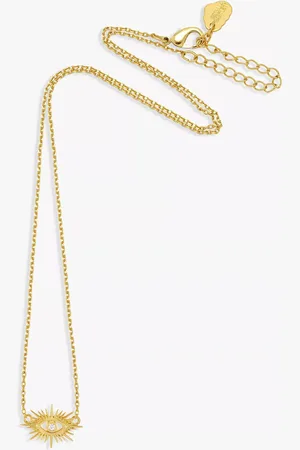 ESTELLA BARTLETT Eye Burst Cubic Zirconia Pendant Necklace