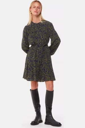 Whistles Abstract Petal Flippy Mini Dress