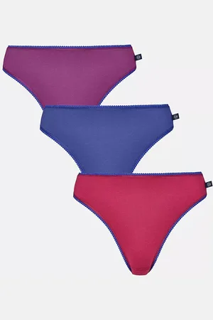British Boxers Cotton High Leg Knickers, Pack of 3