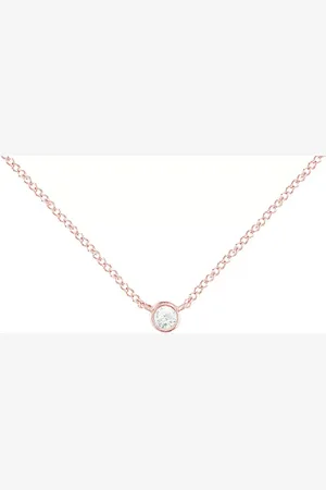 London Road 9ct Gold Raindrop Diamond Pendant