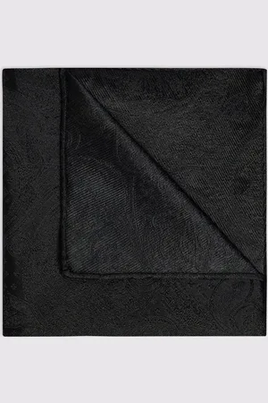 Moss Silk Paisley Pocket Square