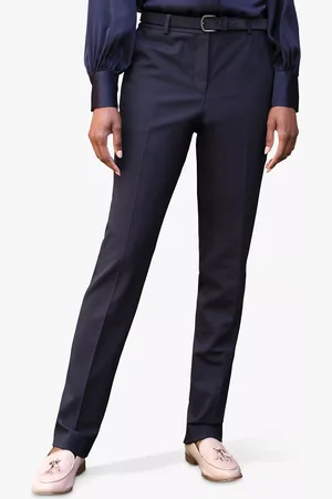 Pure Collection Wool Blend Slim Trousers