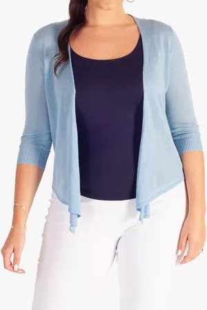 Chesca Multiway Silk Linen Blend Cardigan