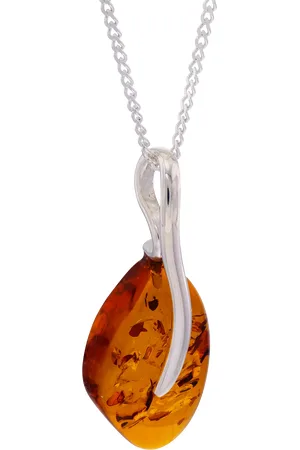 Be-Jewelled Limited Edition Freeform Baltic Amber Pendant Necklace