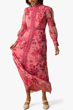 RAISHMA Aspen Floral Bishop Sleeve Maxi Dress