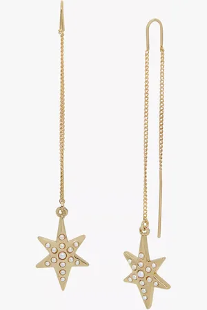 AllSaints Star Drop Threader Earrings