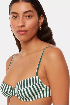 Whistles Striped Bikini Top