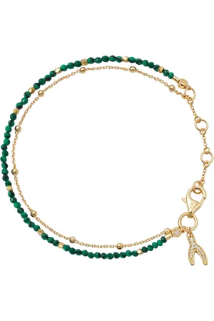 ASTLEY CLARKE Fine Biography Malachite Wishbone Bracelet
