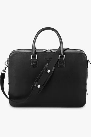 ASPINAL OF LONDON Mount Street Saffiano Leather Laptop Bag