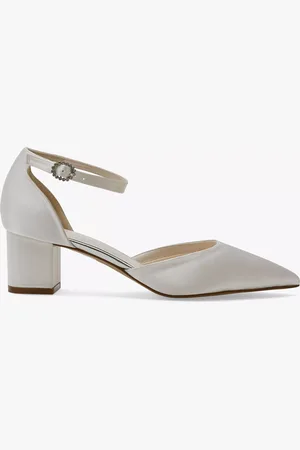 Rainbow Club Imogen Low Heel Wedding Court Shoes